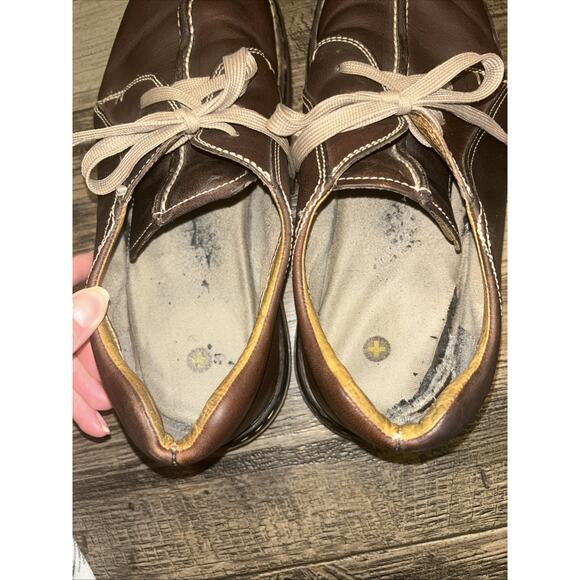 Y2K Dr Doc Martens Lace Up Split Toe Oxford Shoe 11232 Brown Men Size 12 Leather - Picture 7 of 8